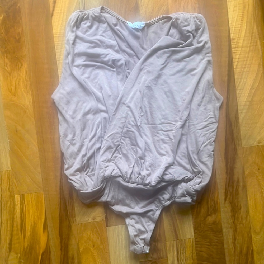 Cbrand mocha colored bodysuit size small